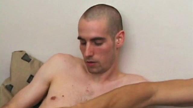 This is James' first time jerking off with a guy, and the first time Brock has seen his friend's, which has a Prince Albert. The boys give each other hand jobs, and Brock is fascinated by James' and his piercing.