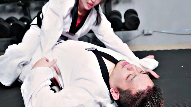 Bad Fucks Her Karate Master In The Dojo