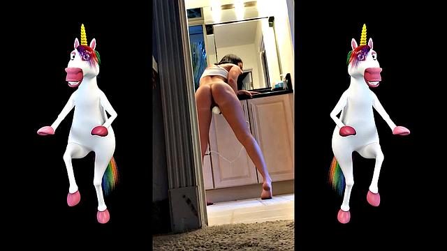 Camsoda - Busty natural teen dildos her pussy