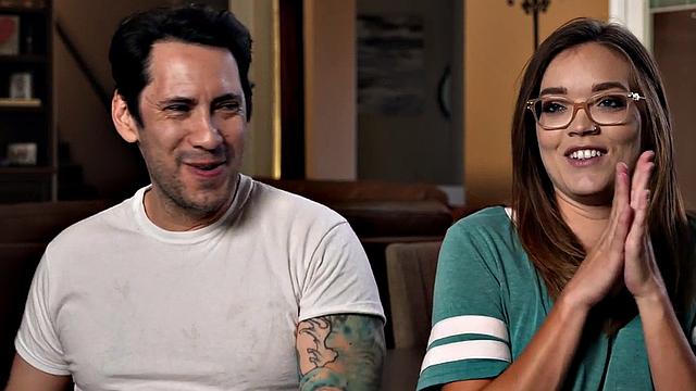 Kinky master fucks tattooed slave in pantyhose while wearing glasses