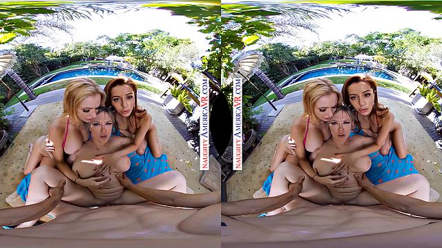 A surprise party turns into a naughty foursome!