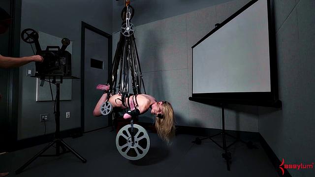 Human film projector taken for a rough ride at the movies