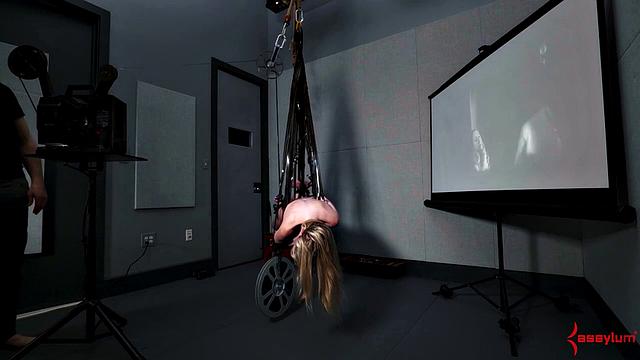 Human film projector taken for a rough ride at the movies