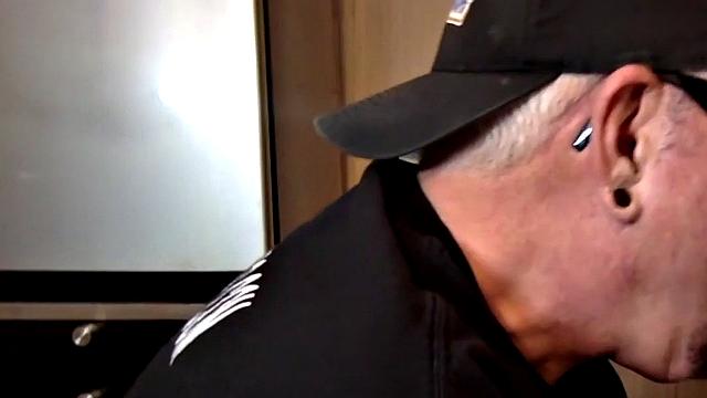 Sucking gloryhole DILF sucks cock in homemade BJ video