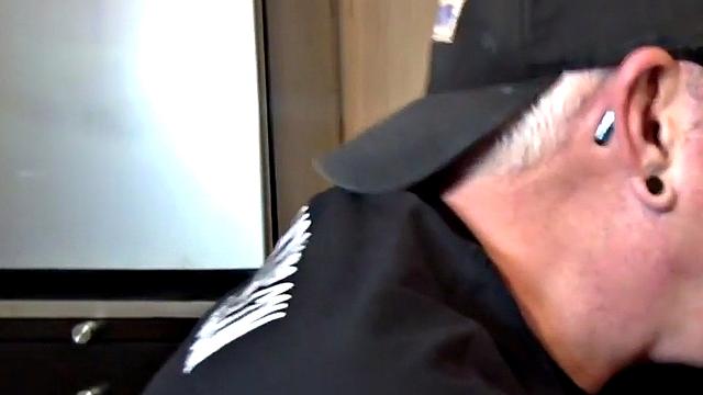 Sucking gloryhole DILF sucks cock in homemade BJ video