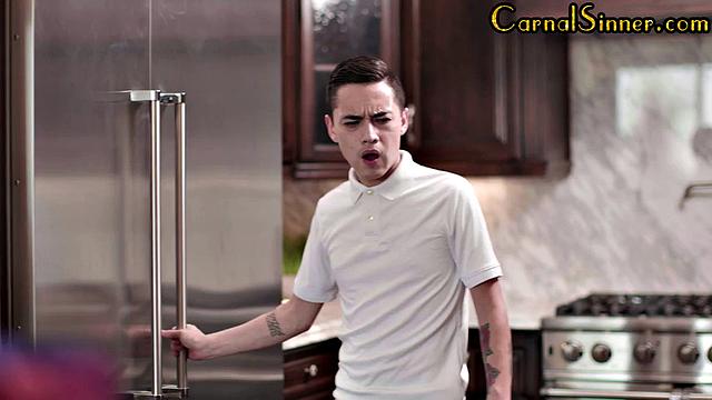 Tiny asian cutie cockriding