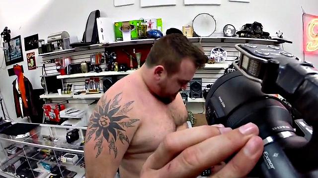 Real pawnshop amateur 3some fucked by owners in store