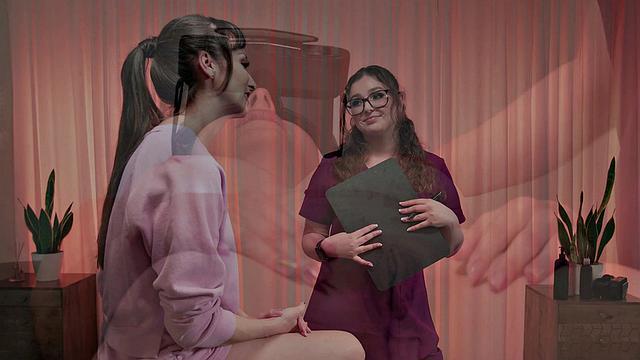 ALL GIRL MASSAGE - Naughty VR Massage Turns Into Steamy Scissoring Fun Between Two Sexy Lesbians