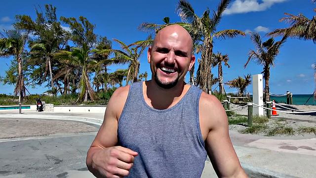 Wild public pussy pounding with a small-titted chick in doggystyle & cowgirl positions