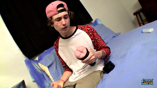 Sean Johansen's First Fleshlight Jerk Off