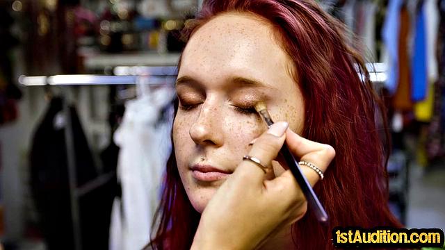 Horny ginger babe pussypounded