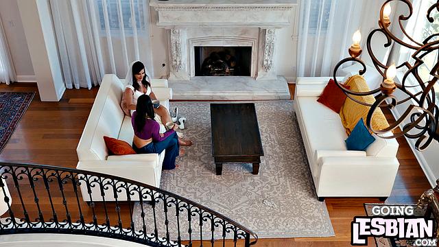 Naughty lesbians scissoring