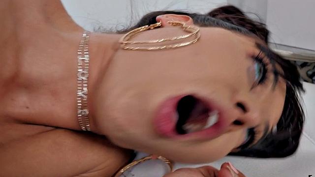 Oiled-up babe gets drilled hard by Mofo dude after casting couch audition