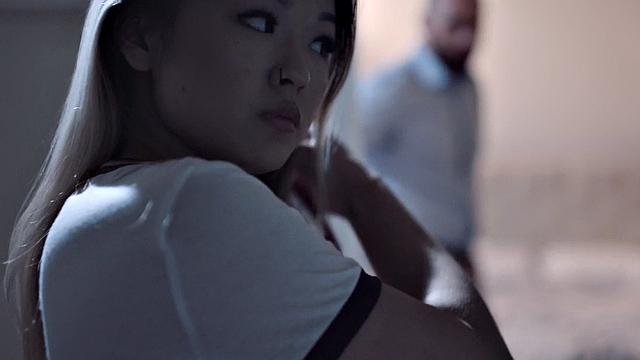 Asian petite stepdaughter with pierced nipples pussydrilled