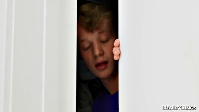 Sucking Roommate's Big Tits