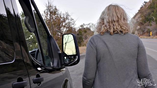 Horny Hitchhiker Enjoys Cock