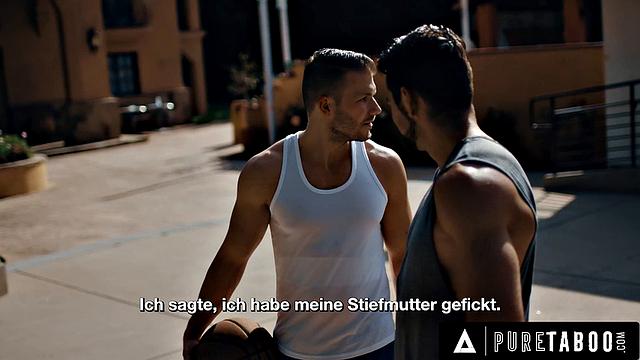 PURE TABOO Stepmom Sheena Ryder Gives In To Stepson's DP Threesome Request - GERMAN SUBTITLES