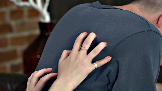 Babe riding seniors cock in fetish duo after sucking cock