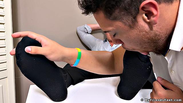 Drew Gets Worshipped in Dress Socks - Drew