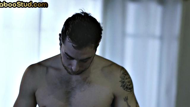 Athletic stud pounds stepbro's ass in taboo anal at home