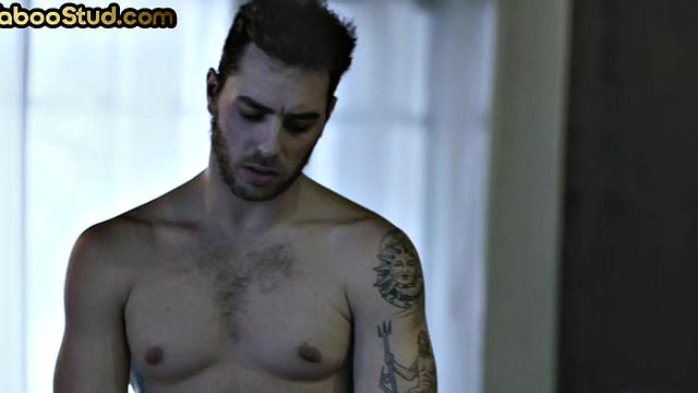 Athletic stud pounds stepbro's ass in taboo anal at home