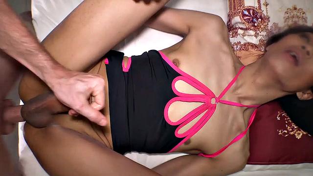 Swan: Pink Dress Helping Hand Creampie