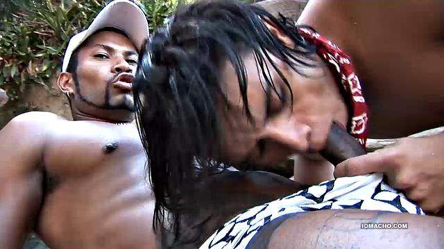 Marcelo and Rick on an island finding a secluded spot to fuck. Look in as gorgeous Rick takes Marcelo's big cock up his ass.