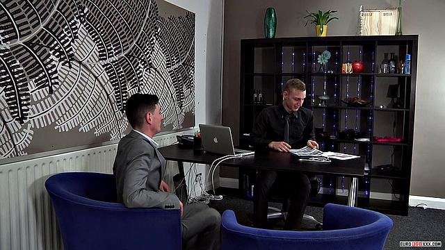Office Dudes Bang On Desk - Reece Bentley & Scott Williams
