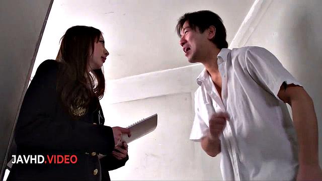 Asian sultry JAV with Yuria Mano tempting toe play