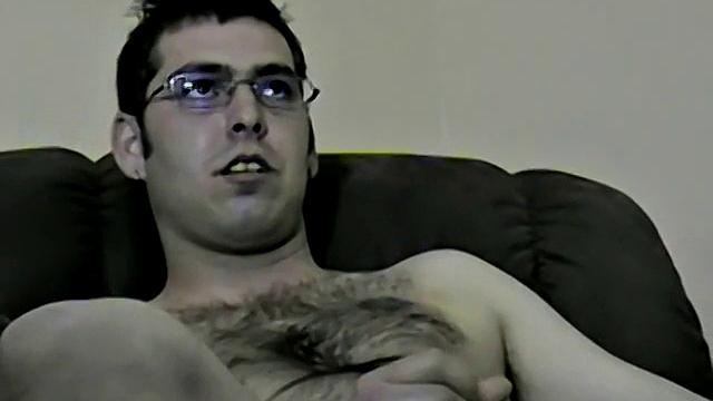 Hairy Straight Brad Blasts His Load - Brad