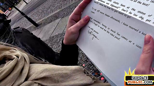 Public BJ amateur gets POV fucked in hotel room on date