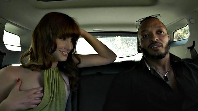 Transsexual penetrated in ass by male in threesome