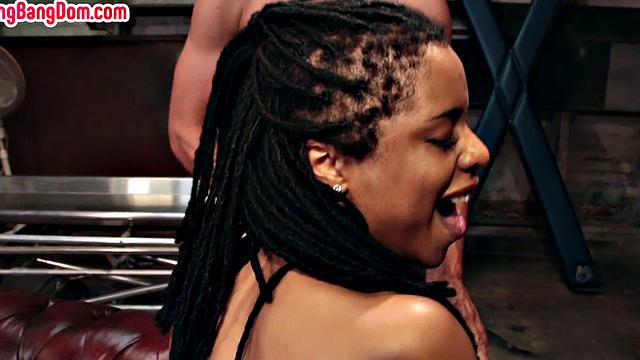 Cum dumpster ebony in gangbang