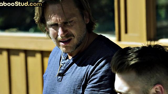 Taboo stud fucked by stepdad cock while home alone