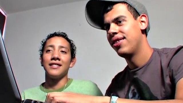 Leonardo, Tomas and Mauricio are three young Latin guys that enjoy having group sex. They think its fun to play act with all the gear as they enjoy an evening bareback sex orgy.