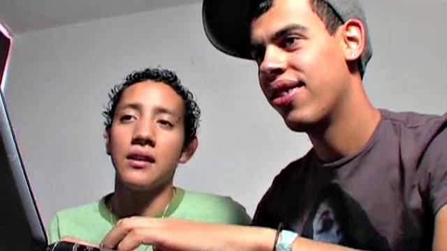 Leonardo, Tomas and Mauricio are three young Latin guys that enjoy having group sex. They think its fun to play act with all the gear as they enjoy an evening bareback sex orgy.