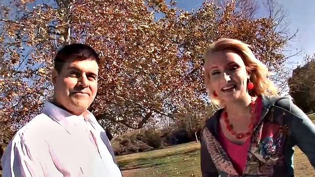 Hot Blonde Gangbang with Huge Cock