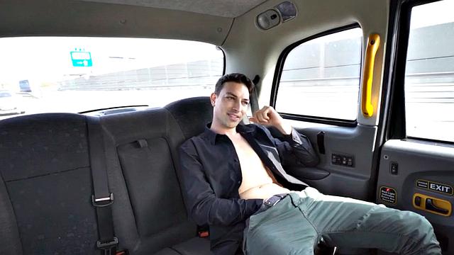 Big-titted taxi driver got her pussy fucked by client