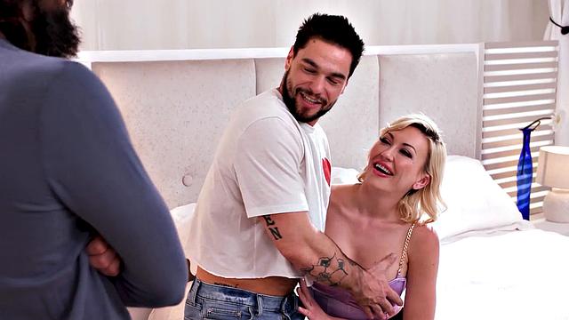 WE SWING BOTH WAYS - Naughty Wife Adira Allure InitiatesHusband With A Hot Bisexual Threesome