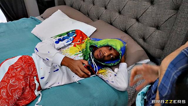 My Bro's Geeky GF Does Anal!