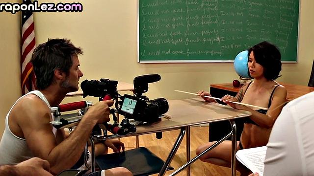 Dirty dykes love fucking in the asshole with strapon toys