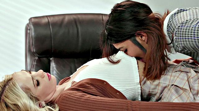 Naughty Student Apryl Rein Fucks Teammate Sky Pierce During College Project Brainstorm