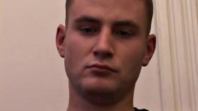 Horny Rick Waters grabs his crotch, and then pulls down to release his stiff cock. After lubing up he strokes hard, before showing us. Rick shoots his cum onto a kitchen spoon and then licks it clean.