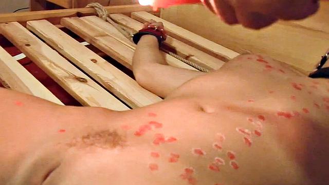 Waxing Bondage Teen With Perfect Body Amy