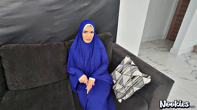 Hijab Fantasy - What Does She Do For her Greencard? Girl Fucked