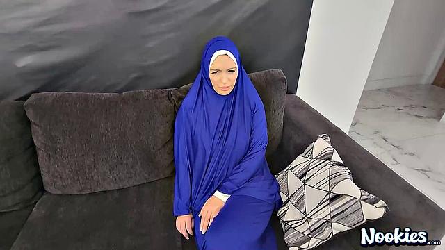 Hijab Fantasy - What Does She Do For her Greencard? Girl Fucked