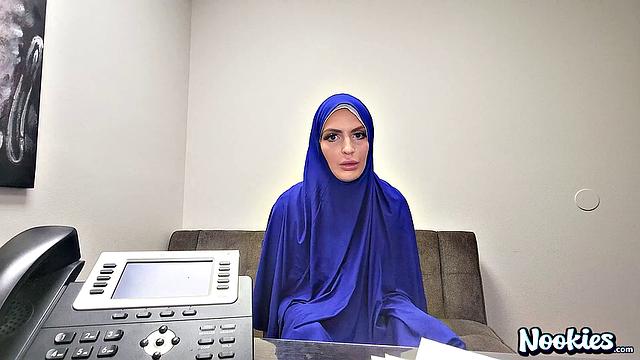 Hijab Fantasy - What Does She Do For her Greencard? Girl Fucked