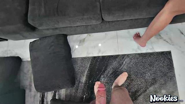 Hijab Fantasy - What Does She Do For her Greencard? Girl Fucked