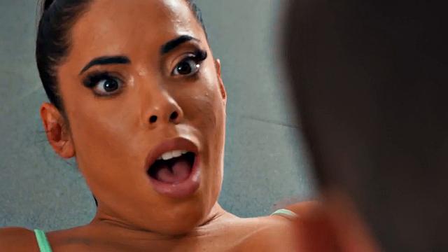 Fitness babe gets cocked by instructor