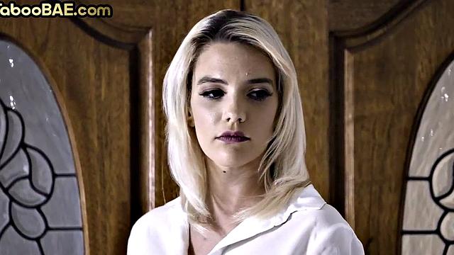 Busty stepdaughter penetrated in pussy by stepfather